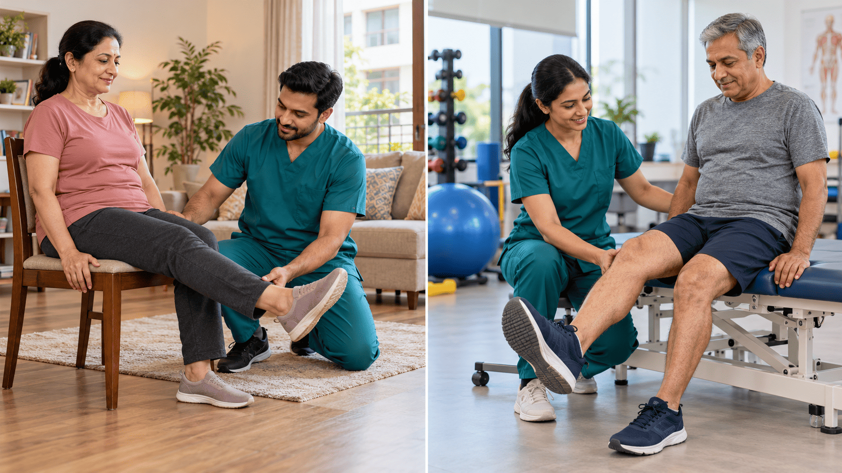 Home Physiotherapy vs Clinic Physiotherapy